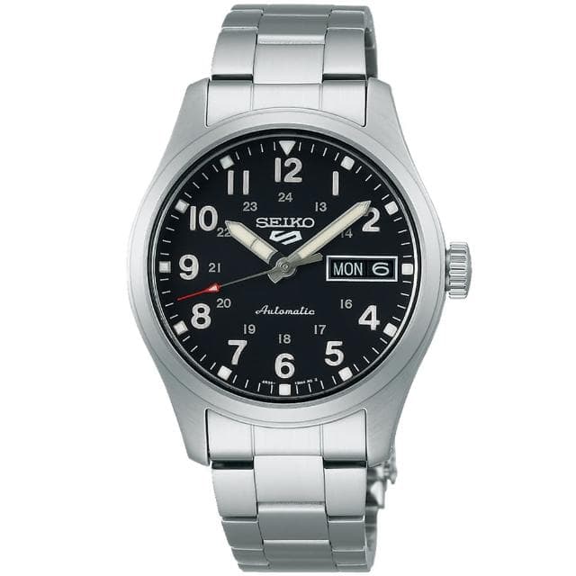 【SEIKO 精工】5 Sports系列 Lineup 復古軍風 機械腕錶 母親節 禮物 推薦(SRPJ81K1/4R36-13P0D)