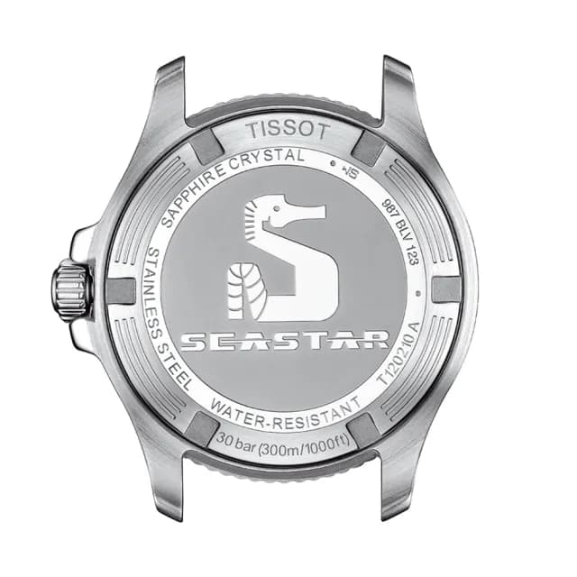 【TISSOT 天梭 官方授權】Seastar 1000 海洋之星300米潛水鑽石女錶 手錶 送禮 推薦(T1202101711600)