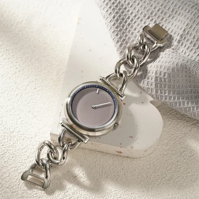 【W.wear】W4.0-單針一線(網路限定款/圓形錶膽/灰紫色)