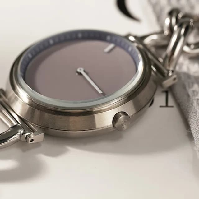 【W.wear】W4.0-單針一線(網路限定款/圓形錶膽/灰紫色)