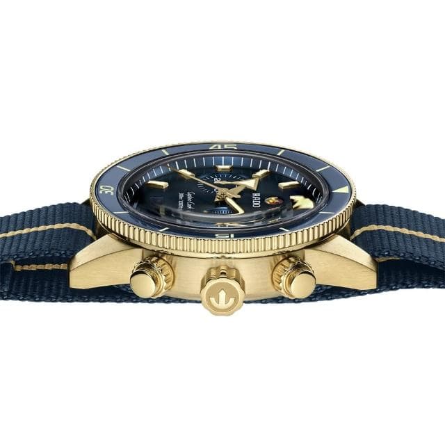 【Rado 雷達表】R02 庫克船長 系列 青銅 300米潛水計時腕錶送禮推薦(R32146208)