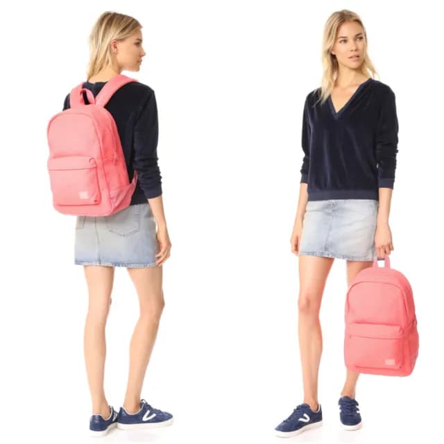 【Herschel】情人節禮物 Lawson 高階 編織 Woven 粉紅 粉色 防水拉鍊 筆電夾層 防潑水 女生 背包 後背包 防