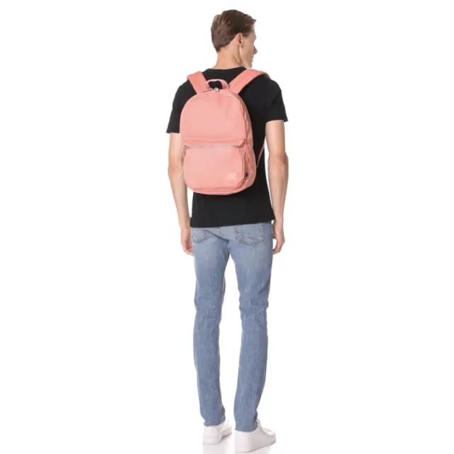 【Herschel】情人節禮物 Lawson 高階 水洗 仿舊 棉帆布 厚帆布 粉紅 粉色 金屬拉鍊 筆電夾層 防潑水 男生