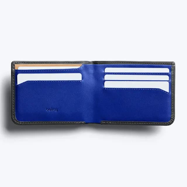 【Bellroy】Hide & Seek 皮夾 短夾 RFID防盜 禮物 送禮 推薦(外灰/內鈷藍)