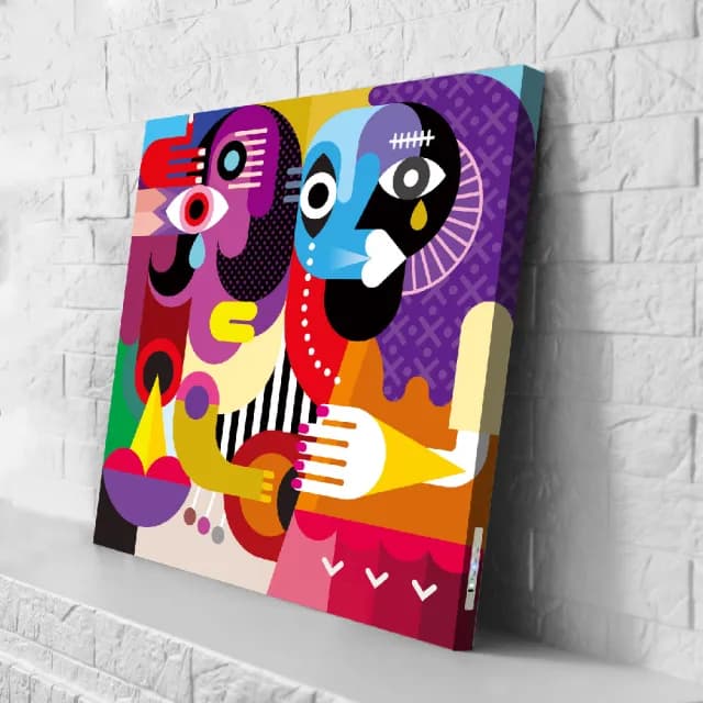 【日本 VisualSonic】看見你的聲音 藍牙畫布音箱-Abstraction(掛畫喇叭)