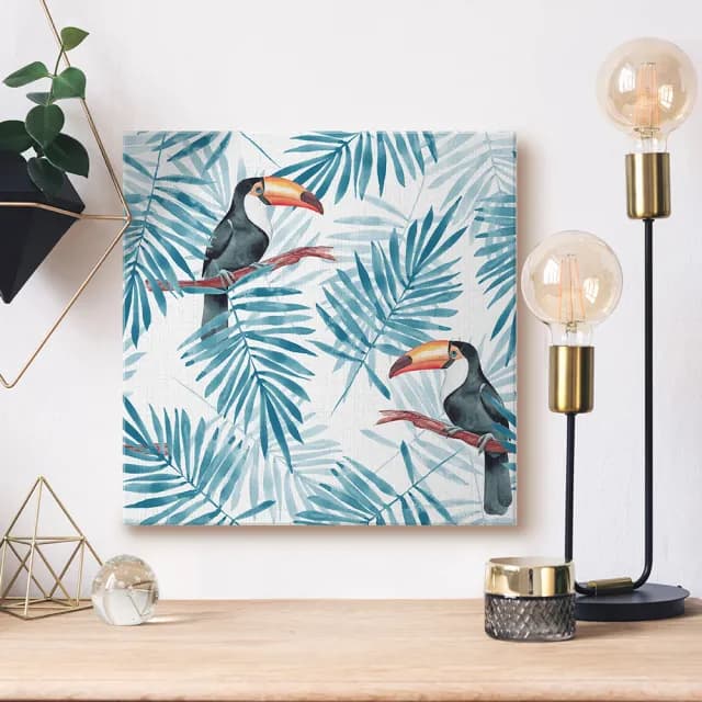 【日本 VisualSonic】看見你的聲音 藍牙畫布音箱-Tropic(掛畫喇叭)