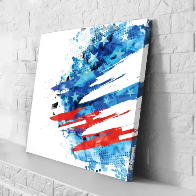 【日本 VisualSonic】看見你的聲音 藍牙畫布音箱-Blue Star(掛畫喇叭)