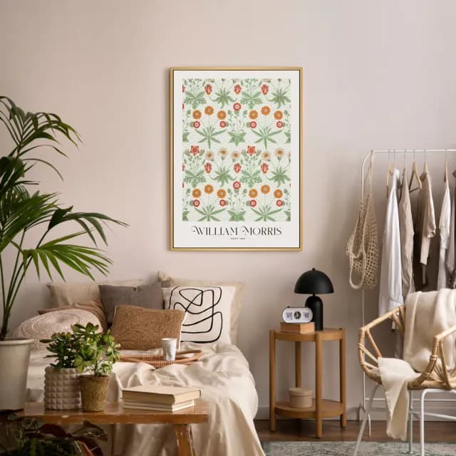 【菠蘿選畫所】William Morris 雛菊-70x100cm(復古花卉圖騰掛畫/臥室裝飾畫/開店送禮)