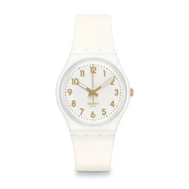 【SWATCH】Gent 原創系列手錶 WHITE BISHOP 男錶 女錶 手錶 瑞士錶 錶(34mm)