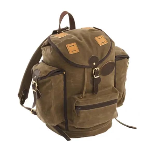【巴黎精品】父親節禮物 後背包帆布雙肩包(美式復古防潑水戶外男女包包v1ac27)