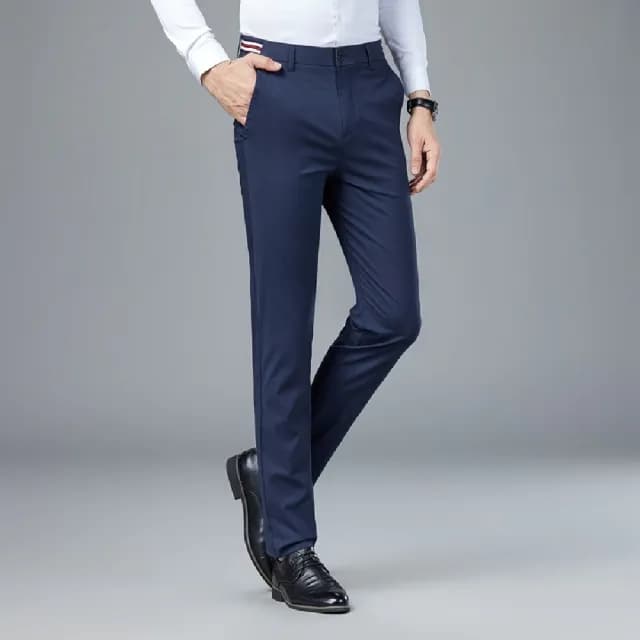 【米蘭精品】現貨+預購 休閒褲長褲(彈力男士休閒修身薄款男褲子父親節禮物3色74er16)