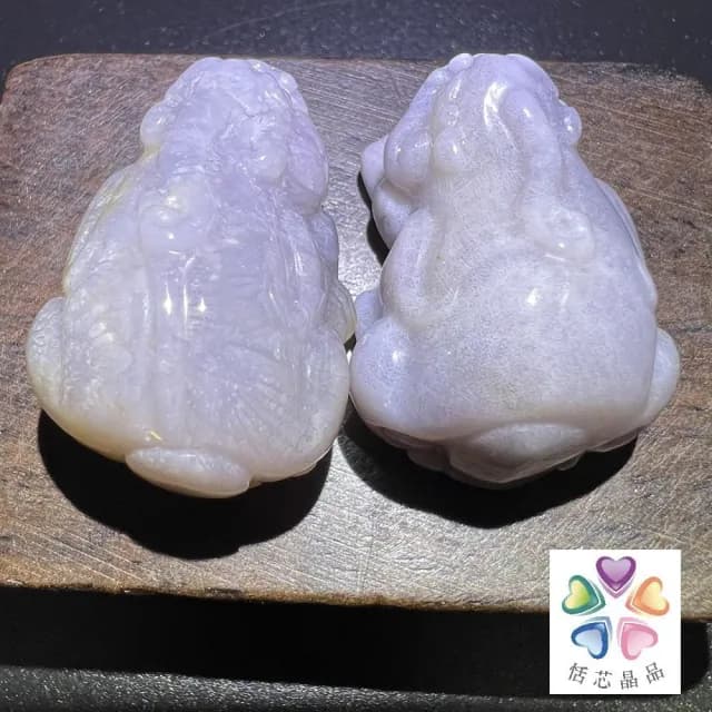 【恬芯晶品】老件珊瑚玉☆貅招財擺件組合 AZ3(招財擺飾風水擺設辦公桌開運財運發財玉母親節禮物)
