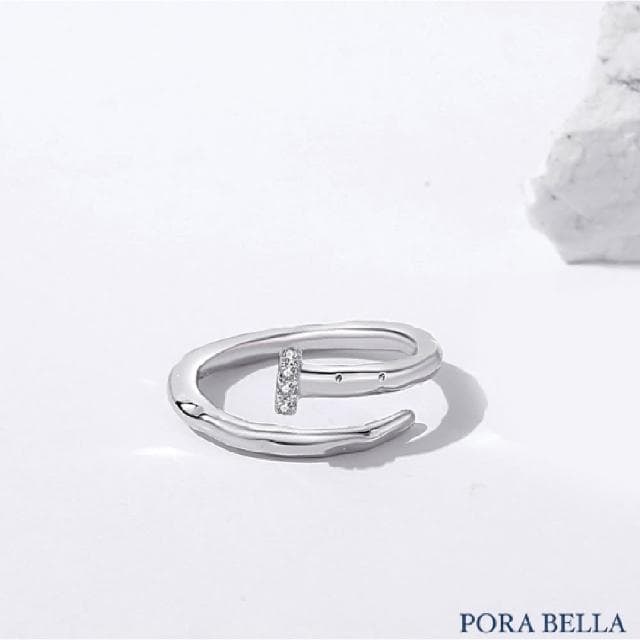 【Porabella】新款925純銀情侶對戒 永恆告白愛情 情人禮物可調開口式對戒 RINGS 一對販售