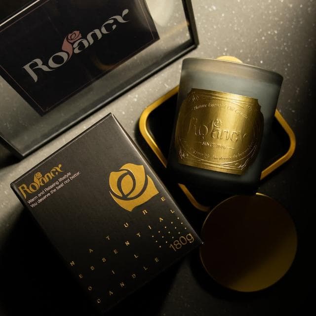 【Rofancy 洛帆晞】頂級黑金版-手工純精油蠟燭180g(9種香味任選)