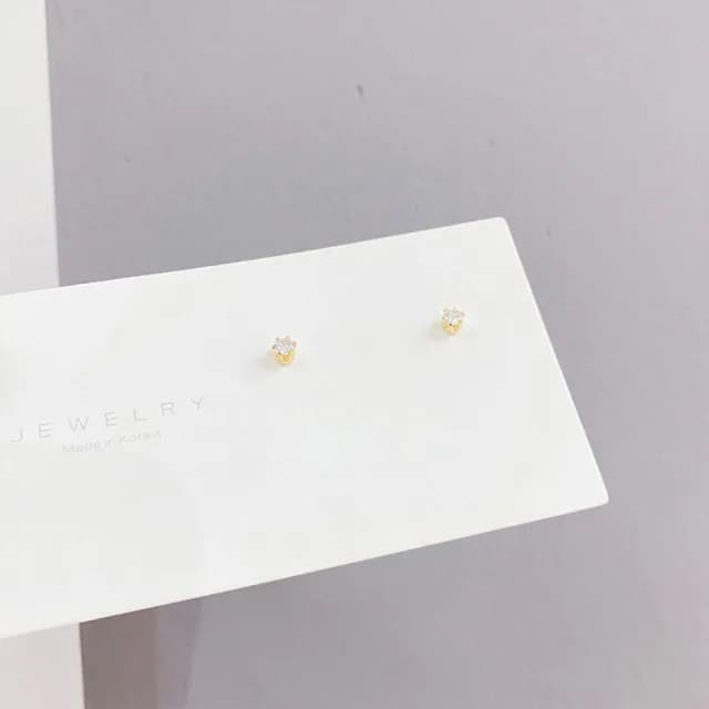 【Umi】1卡3對韓式東大門925純銀針單圈單鑽優雅珍珠鑲鑽奢華時尚優雅百搭銀耳環(微鑲鑽純色耳釘針扣557)