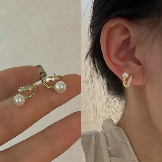 【Oni 歐妮】寶貝  耳針穿式耳環耳釘耳骨環 耳飾925銀針(1對入)