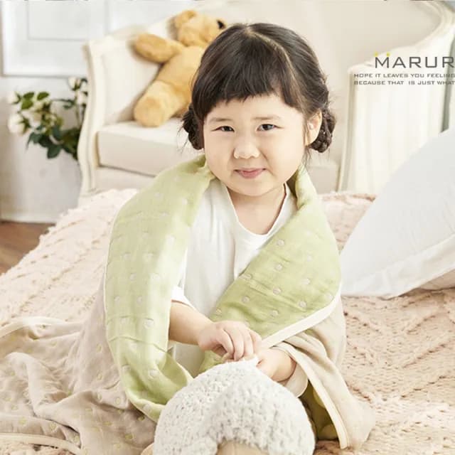 【MARURU】禮盒組 日本製五層紗被 伯爵 70x100cm(彌月禮盒 新生兒禮盒 出生送禮 新生兒送禮)