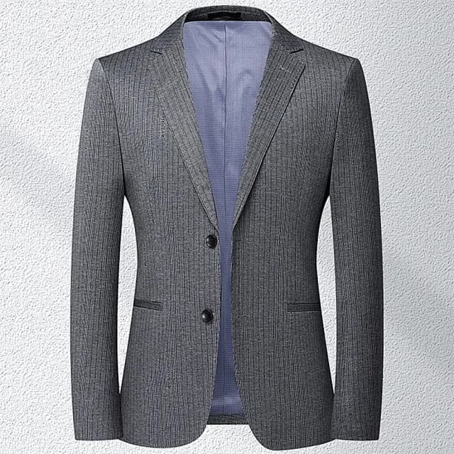 【米蘭精品】現貨+預購 西裝外套休閒西服(氣質韓風條紋春秋男外套父親節禮物74eb9)