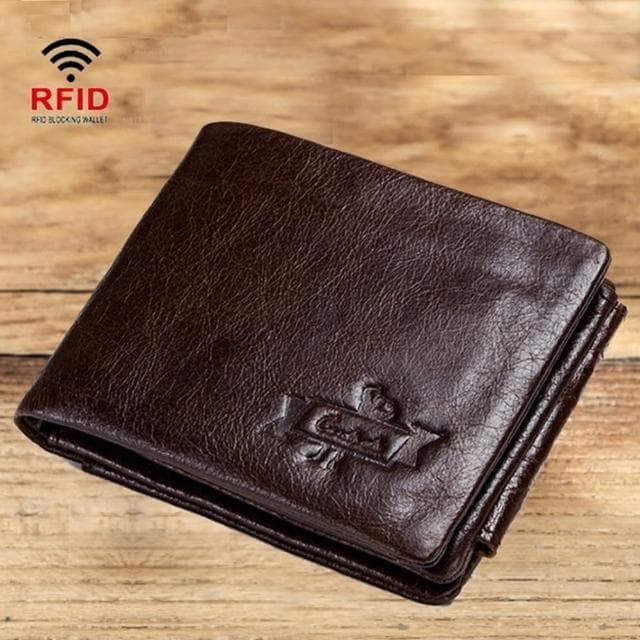 【米蘭精品】現貨+預購 短夾真皮手拿包(復古瘋馬牛皮三折錢包男女皮夾父親節禮物2色74ep4)