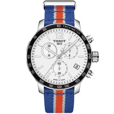 【TISSOT 天梭 官方授權】NBA 紐約尼克隊特別版石英腕錶-42mm 情人節 禮物(T0954171703706)