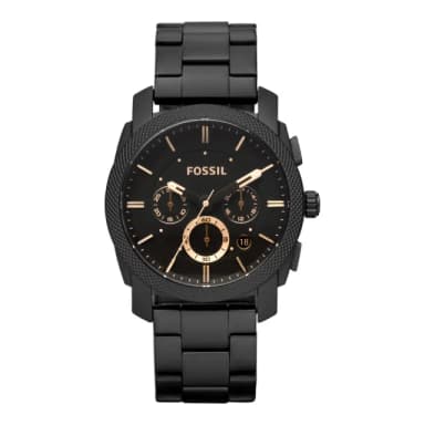 【FOSSIL】星際時空三環運動手錶-金時標/IP黑/42mm 禮物 送禮 推薦(FS4682IE)