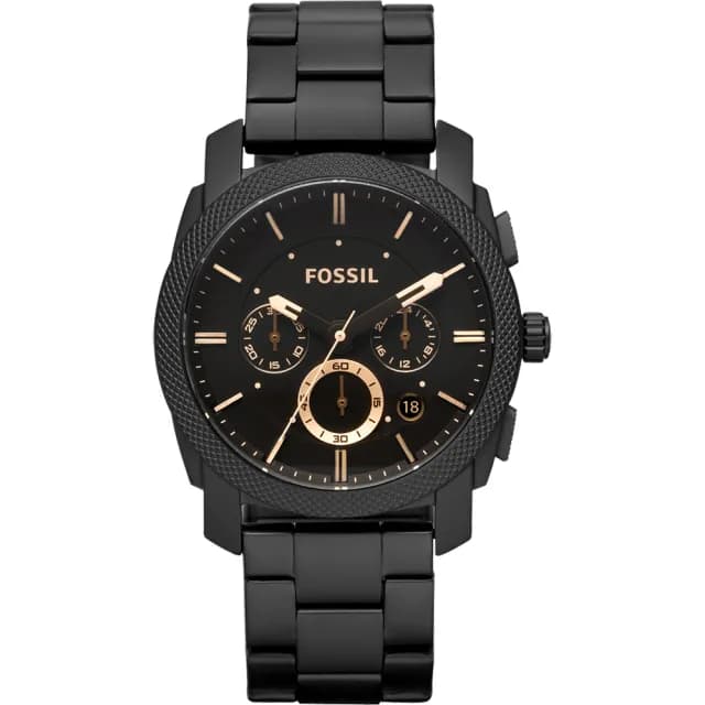 【FOSSIL】星際時空三環運動手錶-金時標/IP黑/42mm 禮物 送禮 推薦(FS4682IE)