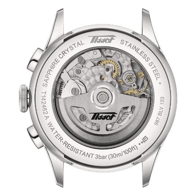 【TISSOT 天梭 官方授權】TELEMETER 1938復刻 計時機械錶手錶-黑 送禮 禮物 推薦(T1424621605200)