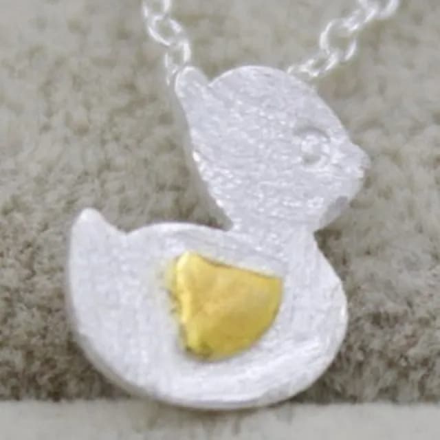 【米蘭精品】現貨+預購 項鍊銀飾品(小鴨造型可愛迷人百搭母親節生日情人節聖誕節交換禮物73y33)