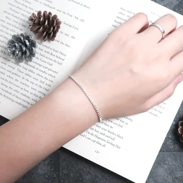 【ART64】雙11 細緻威尼斯手鍊 銀白款-1.8mm細鍊(925純銀手鍊 ART64品牌經典手鍊)