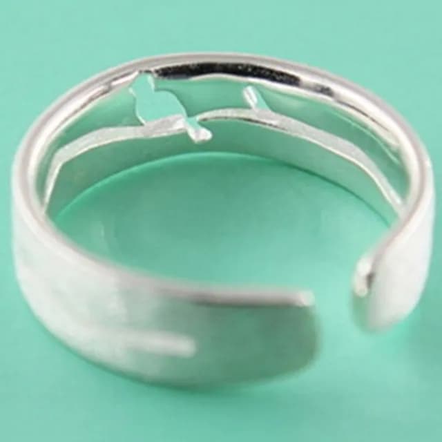 【米蘭精品】現貨+預購 戒指流行銀飾品(小鳥造型迷人時尚百搭母親節生日情人節聖誕節交換禮物73ae17)