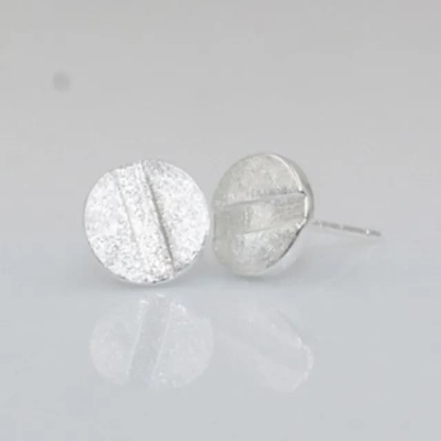 【米蘭精品】現貨+預購 耳環銀飾品耳針式耳飾(簡約圓形時尚百搭情人節生日禮物聖誕節交換禮物首選73ag312)