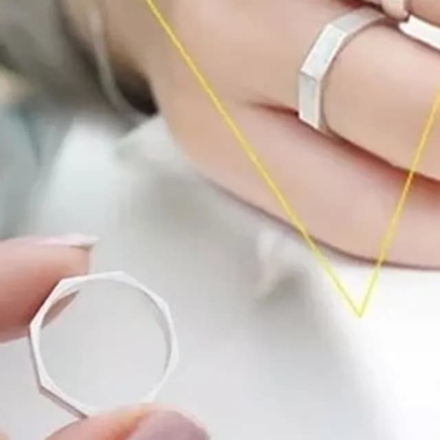 【米蘭精品】現貨+預購 戒指流行銀飾品(菱形造型獨特吸睛韓國流行母親節生日情人節聖誕節交換禮物73ae117)