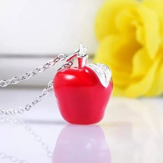 【米蘭精品】現貨+預購 項鍊流行銀飾品(紅蘋果聖誕平安夜小母親節生日情人節聖誕節交換禮物2色73v38)