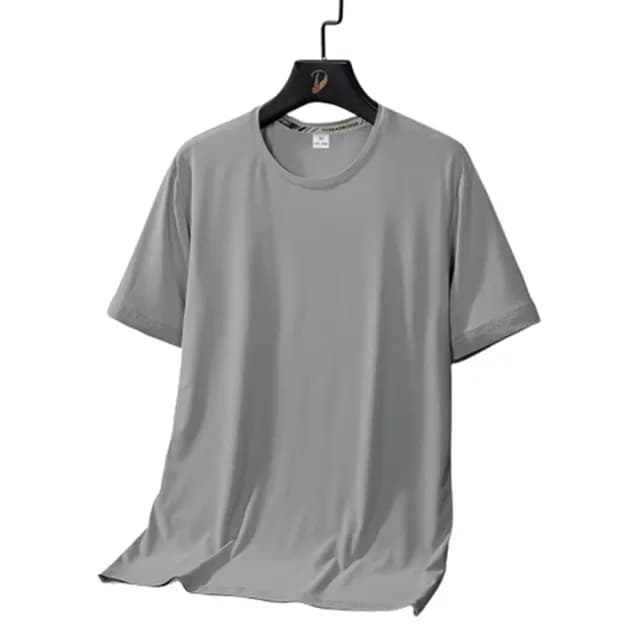 【米蘭精品】現貨+預購 冰絲T恤短袖上衣(速乾透氣薄款休閒男裝父親節禮物7色74ey1)