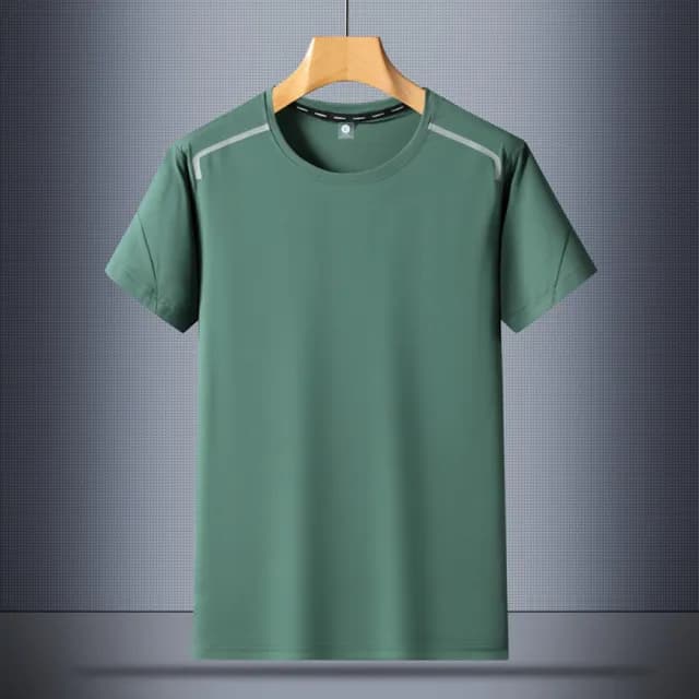 【米蘭精品】現貨+預購 冰絲T恤短袖上衣(夏季透氣吸汗健身男裝父親節禮物4色74ey17)