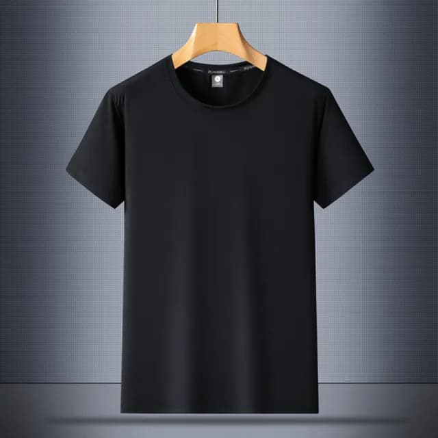 【米蘭精品】現貨+預購 冰絲T恤短袖上衣(夏季彈力排汗快乾男裝父親節禮物5色74ey4)