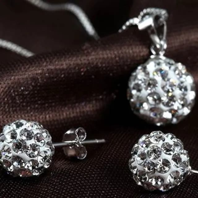 【米蘭精品】現貨+預購 鑲鑽項鍊流行銀飾品(精緻簡約圓形母親節生日情人節聖誕節交換禮物73v35)