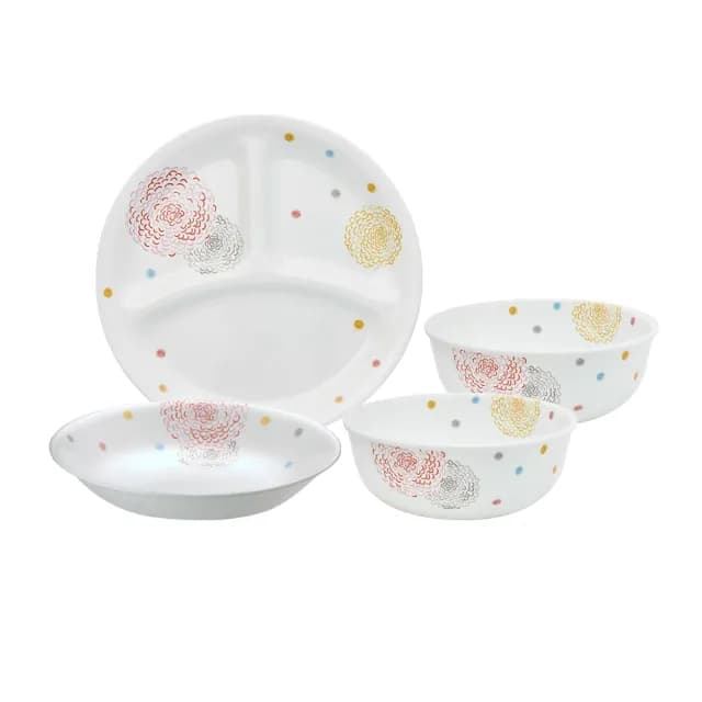 【CORELLE 康寧餐具】繽紛美夢4件式碗盤組(402)