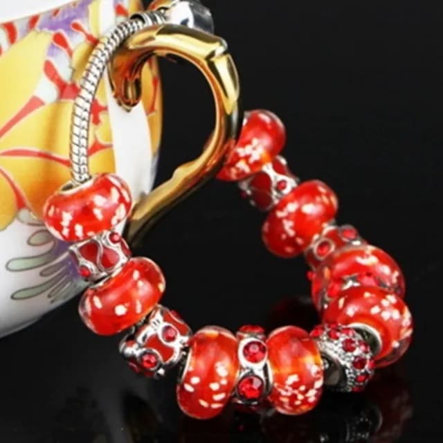 【米蘭精品】現貨+預購 串珠手鍊流行飾品(紅色熱情夜光主題母親節情人節生日聖誕節交換禮物2款73ay113)
