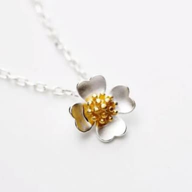 【米蘭精品】現貨+預購 項鍊流行銀飾品(優美高貴四瓣花流行母親節生日情人節聖誕節交換禮物73as63)
