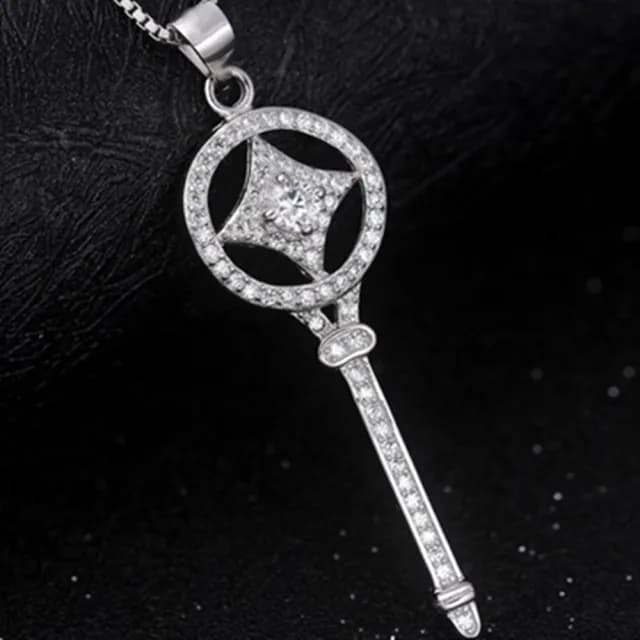 【米蘭精品】現貨+預購 項鍊鑲鑽流行銀飾品(優雅古典鑰匙百搭母親節情人節生日聖誕節交換禮物73am161)