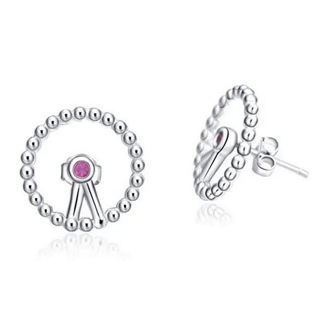 【米蘭精品】現貨+預購 耳環鑲鑽流行銀飾品(日韓時尚時鐘七夕情人節生日聖誕節交換禮物73ac40)