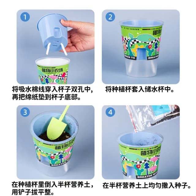 【百獅】大號 種植小盆栽 兒童植物 兒童盆栽(DIY負離子綠植 小盆栽 種植盆栽 幼稚園 國小種植功課)