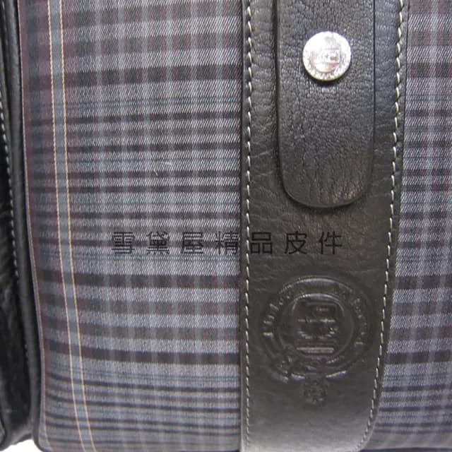 【Kinloch Anderson】父親節禮物 真皮 側背大容量可A4紙英國專櫃男士肩側包(真皮包包 100%牛皮+緹花布)