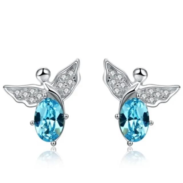 【米蘭精品】現貨+預購 耳環水晶流行銀飾品(優雅高貴時尚母親節情人節生日聖誕節交換禮物73al16)