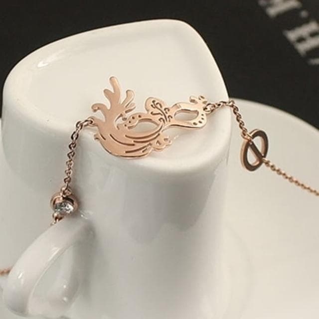 【米蘭精品】現貨+預購 玫瑰金鑲鑽手鍊流行飾品(創意時尚面具流行母親節生日情人節聖誕節交換禮物71ah4)