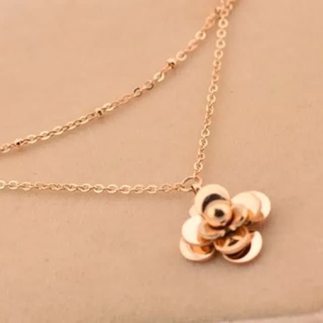 【米蘭精品】現貨+預購 玫瑰金腳鍊流行飾品(立體山茶花時尚精美母親節生日情人節聖誕節交換禮物71ak36)