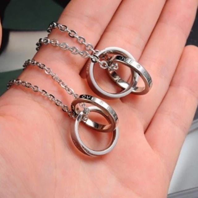 【米蘭精品】現貨+預購 鈦鋼項鍊情侶對鍊流行飾品(高雅大方經典圓環七夕情人節生日聖誕節交換禮物73cl26)