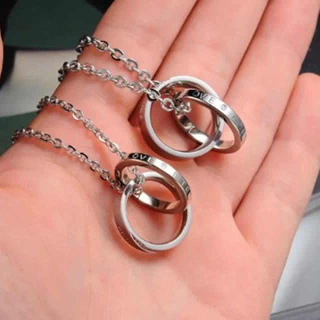 【米蘭精品】現貨+預購 鈦鋼項鍊情侶對鍊流行飾品(高雅大方經典圓環七夕情人節生日聖誕節交換禮物73cl26)