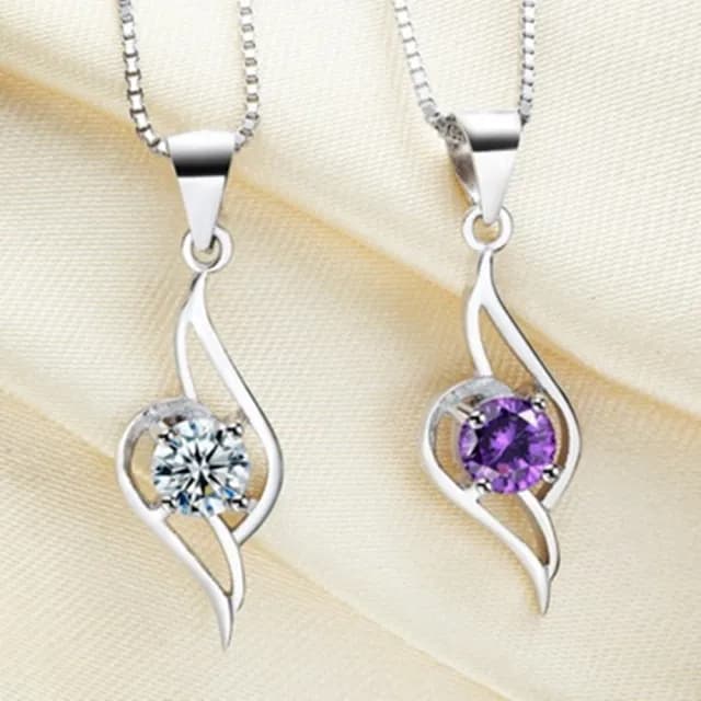 【米蘭精品】現貨+預購 項鍊鑲鑽流行銀飾品(高貴浪漫時尚母親節情人節生日聖誕節交換禮物73am72)